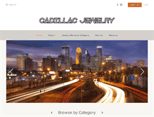 Tablet Screenshot of cadillacjewelry.com